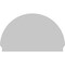 Ekena Millwork Half Round 3 Spoke Architectural Grade PVC Combination Pediment, 54"W x 33-3/4"H x 2-3/4"P PEDPC054X340HRO03 - alternate 3